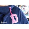 Terry Cloth Letter A-Z | Pink, White | 9.5 cm