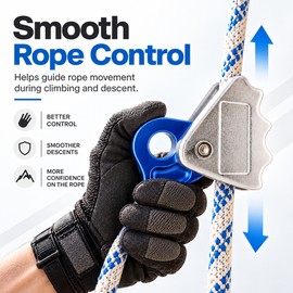 15kN Aluminum Rope Grab for Climbing Use – Adjustable Rope Positioning Device for 9–13mm Rope