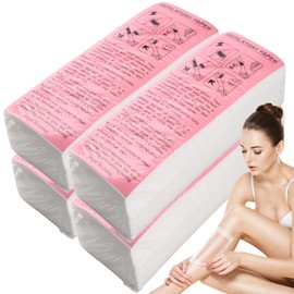 GEN'C BÉAUTY 400PCS Wax Strips Non-Woven Wax Strips for Facial and Body Professional Arms Legs Lip Eyebrow Hair Removal wax strips (8'' x 2.75'').