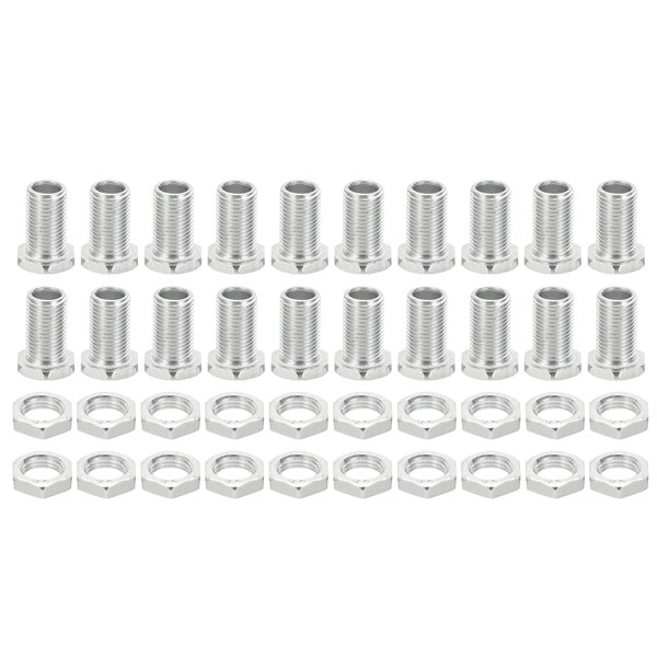 PATIKIL M10x20mm Hex Bolt and Nut Kit, 20 Sets of