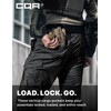 CQR Men's Flex Ripstop Tactical Pants, Water Resistant Stretch Cargo