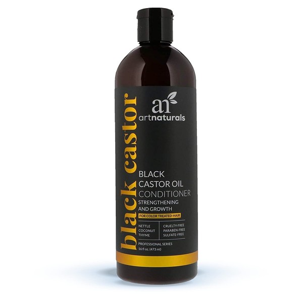 ArtNaturals Black Castor Oil Conditioner – (16 Fl Oz/473ml) – Strengthen, Grow and Restore – Jamaican Castor – For Color Treated Hair