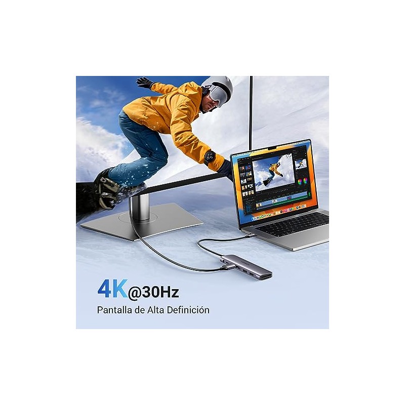 UGREEN HUB USB C 7 en 1 Adaptador a HDMI