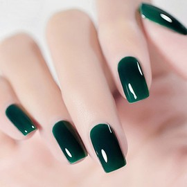 Vishine 15ml Gel Nail Polish Emerald Green Color Soak Off LED Gel Polish Long-Lasting Nail Art Manicure Salon DIY at Home