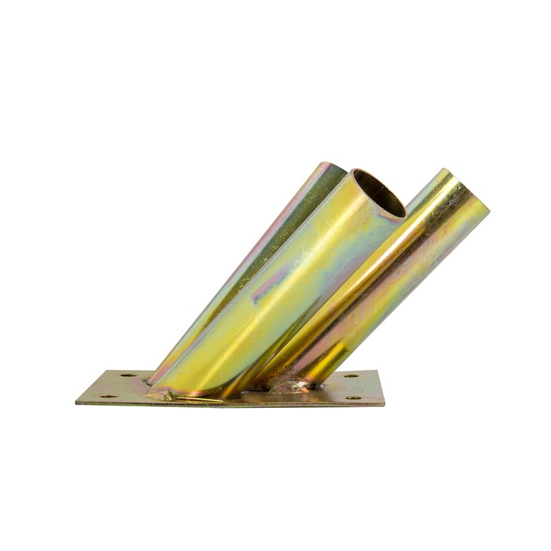 ADGO Flag Holder Screw-On Flag Pole Handle Wall Mount Hot-Dip