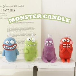 4 Pack Funny Clay Figure Shaped Candles,Cute Candles Aesthetic Candle,Smokeless Scented Candles,Teen Room Decor Candle Aesthetic Funny Candle for Office, House, Room Supplies and Decorations