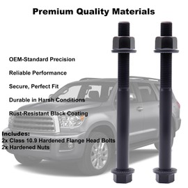 Shock Absorber Bolt, Strut Mount Bolt with Nut for Toyota 2008-2022 Sequoia & 2007-2021 Tundra