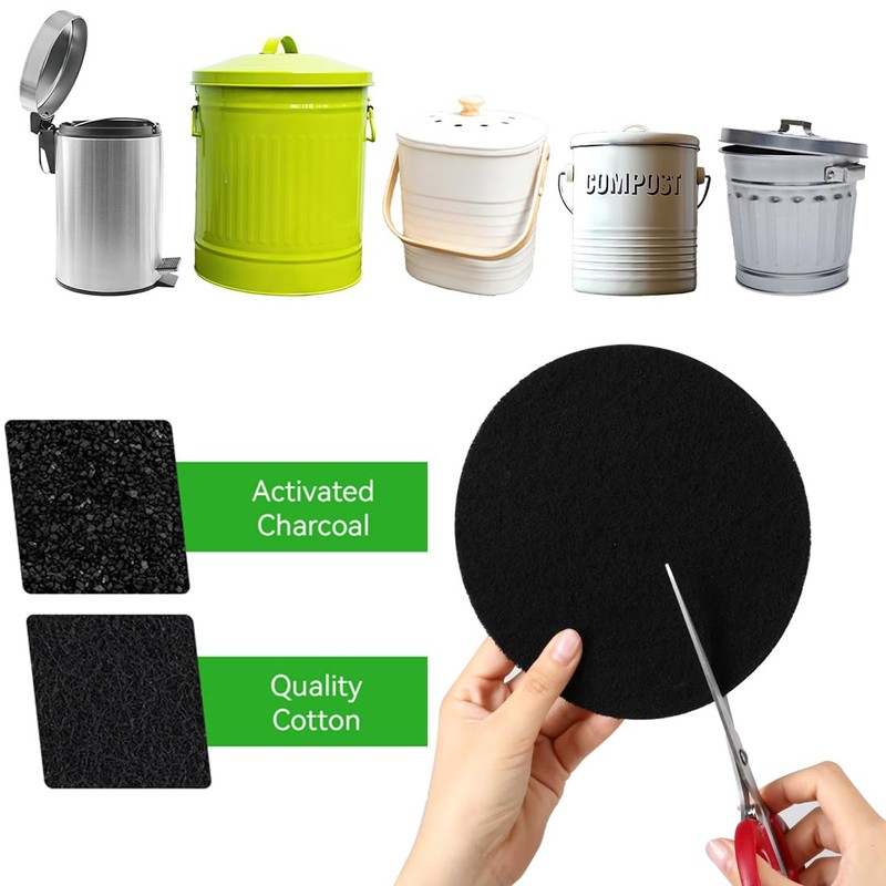 Charcoal Filters for Compost Bucket Activated Charcoal Filter for Countertop