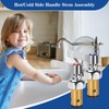 TNROTED Hot and Cold Side Handle Stem Assembly, Brass Spindle