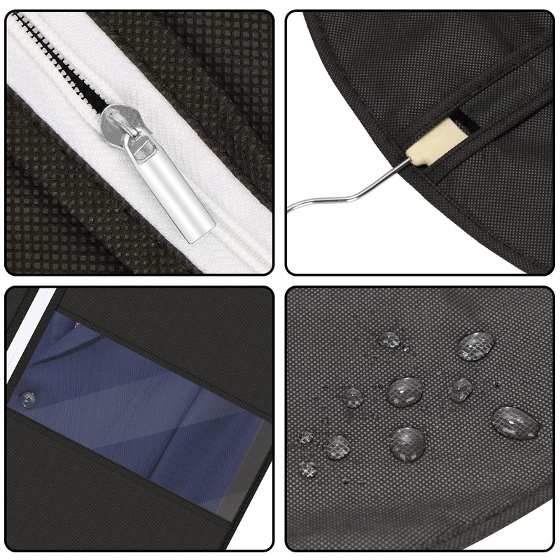Asiulalt 5 Pack Garment Bag for Hanging Clothes, 55 Inch