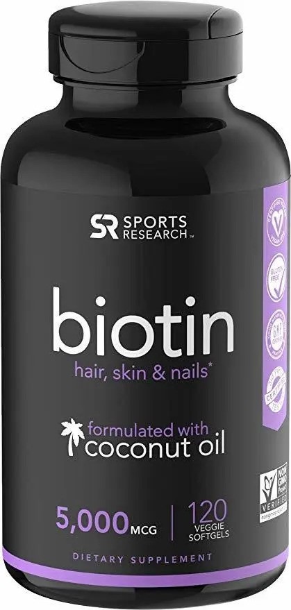 Biotina (5000mcg) Con Una Infusión De Aceite De Coco Orgánic