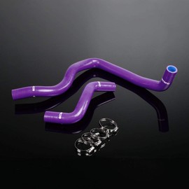 G-PLUS Silicone Radiator Coolant Hose Pipe Kit Clamps Compatible With Honda Prelude 1997-2001,Purple