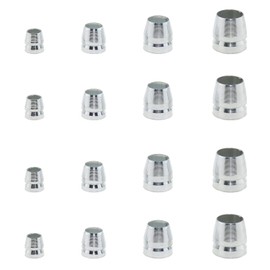 DGZZI 16PCS Tapered Handle Steel Wedge Round Handle Metal Wedge Mallet Handle Wedge Set 8MM 10MM 12MM 14MM Suitable for Hammer and Axes and Sled