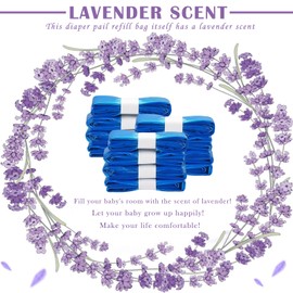 HUPIRCT Pack of 6 Nappy Bin Refill Cassettes, Excellent Sealing and Toughness, Nappy Bin Refill Bags Compatible with All Nappy Bins & Cat Litter Disposal Buckets