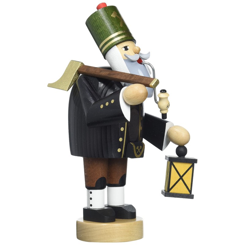KWO Incense smoker Miner with Axe and Lamp, ORIGINAL from