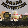WXLDGHQ Serves 35 Guests Happy Birthday Paper Plates Party Supplies,7