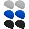 6 Pieces Helmet Liner Skull Caps Sweat Wicking Cap Running