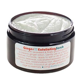 Living Libations - Natural Ginger Body Scrub | Natural, Plant-Based, Clean Beauty (4 oz | 120 ml)