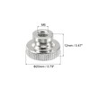 sourcing map Knurled Thumb Nuts, 8Pcs M6 Carbon Steel Nut