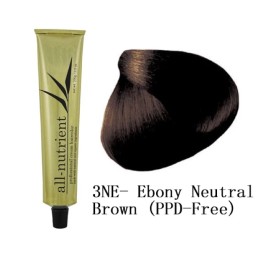 All-Nutrient Permanent Cream Hair Color - 3NE Ebony Neutral Brown (PPD-Free)