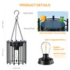 KOOPER Solar Lanterns Outdoor Waterproof, 14.56" Upgraded Bright Hanging Solar