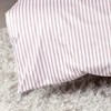 Janine Design Striped Bed Linen Modern Classic Chalk Pink Pillowcase