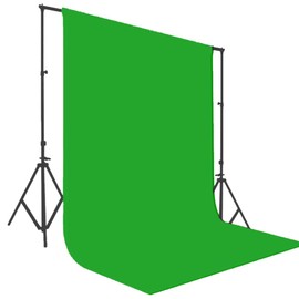 King Mills 10x8 ft Green Backdrop Curtain for Photography, Also Serving as Background for Golf Simulators for Home, Streaming Backdrop, Podcast Background, Zoom Backdrop.