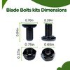 5640321002 Lawn Mower Blade Bolt&5630351002 Lock Nut Kit–Compatible with EGO