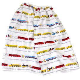 Hiorie Wrap Towel, Kids, Pool Towel, Train Pattern, Gauze, Roll Towel, For Kids, Bath Towel