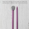 Coloured Knitting Needles Aluminium Metal Knit Pins 4mm x 35cm