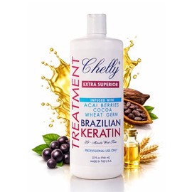 Chelly EXTRA SUPERIOR Brazilian Keratin Infused with ACAI BERRIES COCOA WHEAT GERM