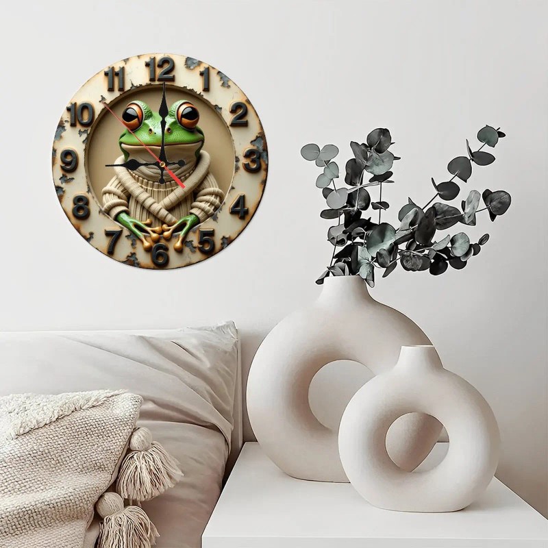 10-Inch Custom Wooden Clock for a "Days Since [Event]" Trackersheet
