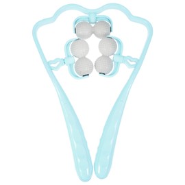 Healeved Self Massage Tool Neck Roller Massager Handheld Self Muscle Massage Trigger Point Shoulder Massager Manual Massage Tool for Cervical Neck Legs Arms Deep Tissue Blue