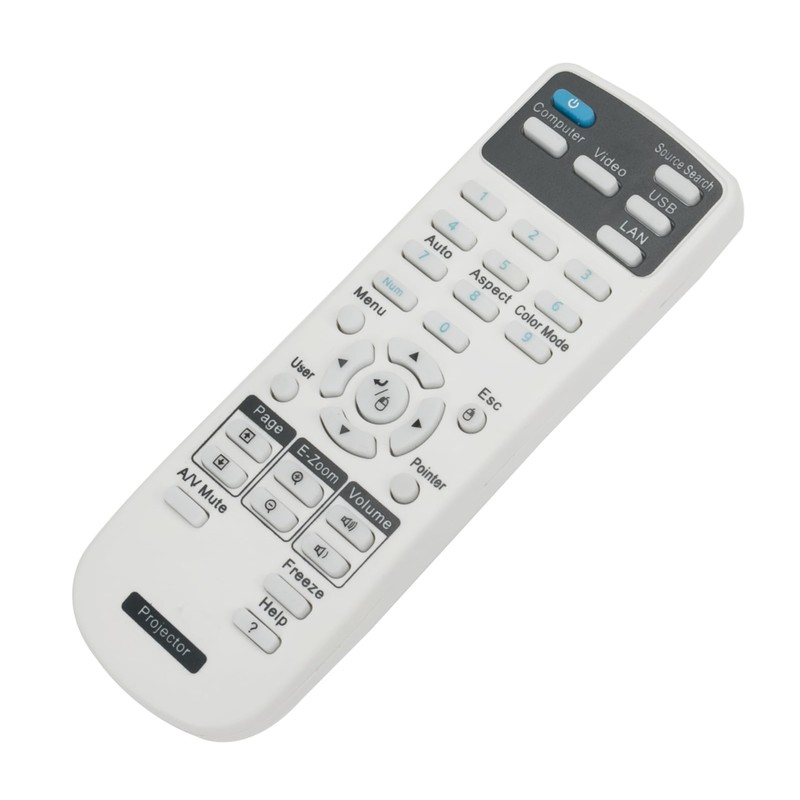Universal Projector Remote Control Compatible for Epson BrigHtLink,Powerlite Series,Home Cinema,EX/EB/VS/EMP