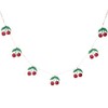 Gisela Graham Cherries Wooden Garland Hanging Decoration