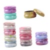 IWOWHERO 12pcs Empty Round Powder Case Lotion Container Tinplate Case