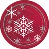 Unique Party 44494 - 18cm Sparkle Tree Christmas Party Plates,