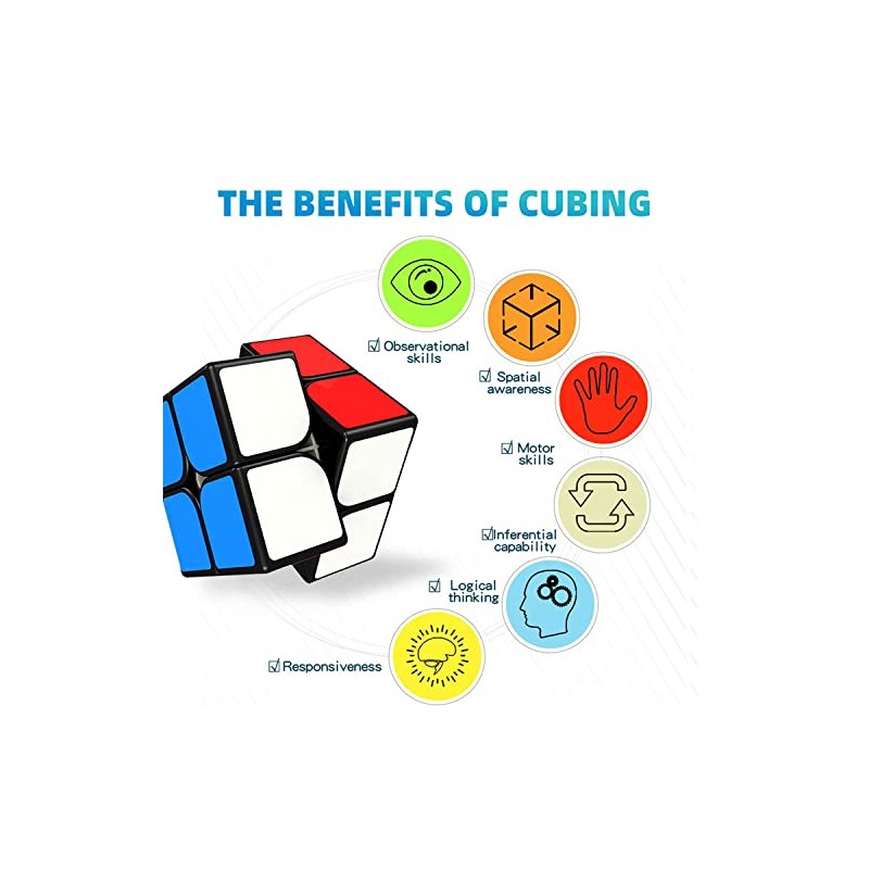 2x2 Cube Toys Puzzle, Black