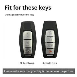 ontto TPU Car Key fob Cover Keyring Fit for Mitsubishi Outlander 2021 2022 2023 2024 Smart Key case Remote Key Holder Key Shell Bag Keychain Protection Auto Accessories 3 Buttons Beige