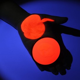 KARLOR UV Face Paint 30 g Aqua Make-Up Neon Body Colour Fluorescent Face Paint Black Light Make Up Neon Theatre Make-Up Body Painting Carnival Festival UV Party Glow in Dark (11#Hot Pink)