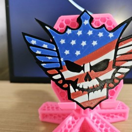 Mattel WWE Mattel Cody Rhodes American Nightmare Flat Top Version 2 Logo Accessory