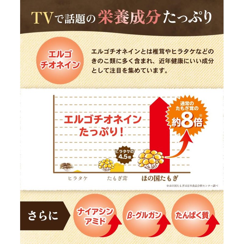 Warm Farm Tamogi Mushrooms, Made in Japan, 100% Powder, 1.8