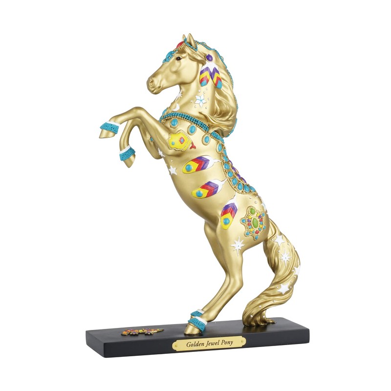 Enesco The Trail of Painted Ponies Golden Jewel Pony Figurine,