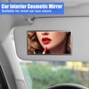 2 PCS Auto Sun Visor HD Makeup Mirror, Self-Adhesive Universal