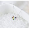 Iszie 925 Sterling Silver Sweet Little Rainbow Love Heart Pendant
