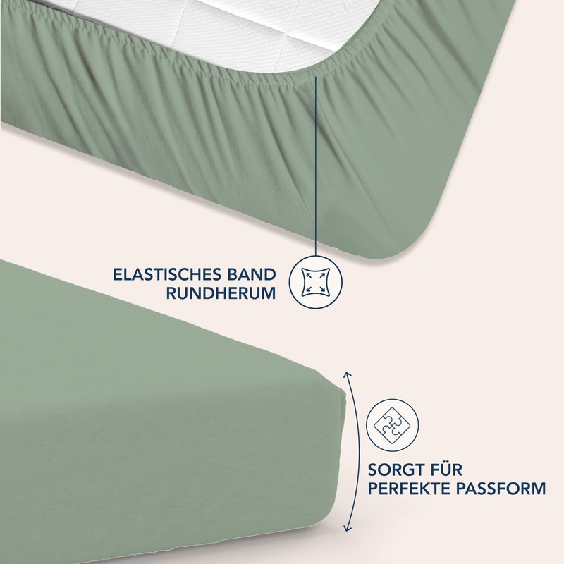 Dreamzie Fitted Sheet 80 x 190/200 cm - 35 cm