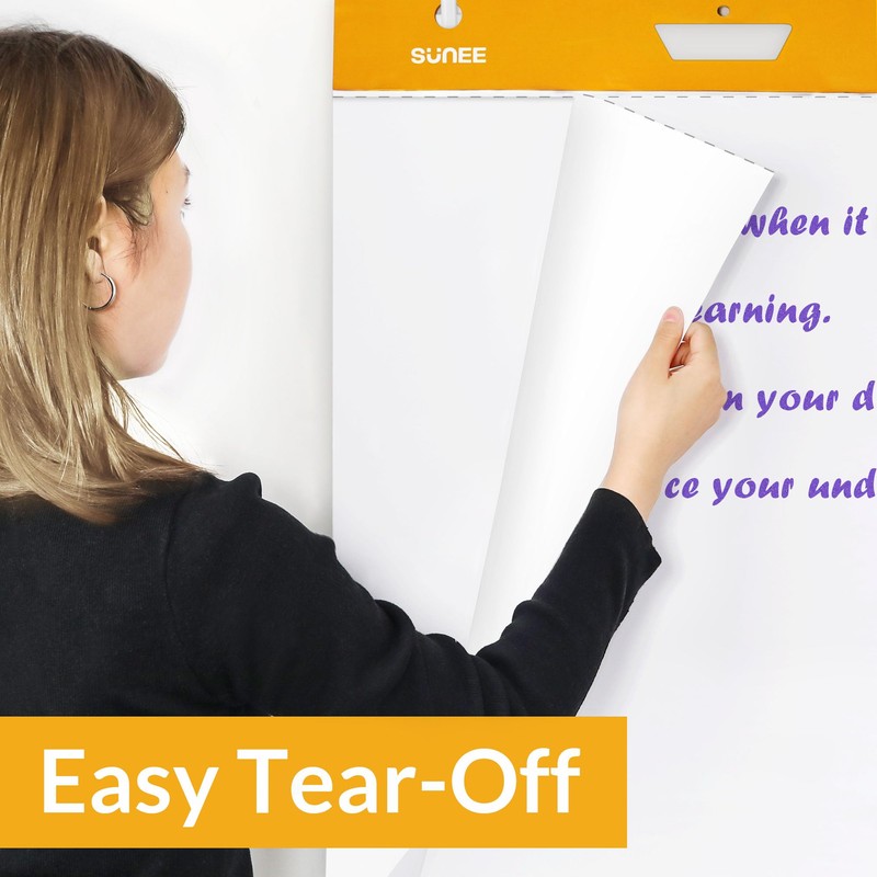 SUNEE Sticky Easel Pads, 25x30 Inches, 30 Sheets/Pad, 2 Pack