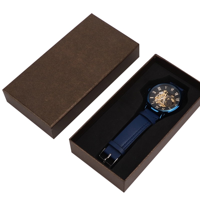 FORSINING Automatic Mechanical Watch Waterproof PU Leather Strap Men Wristwatch
