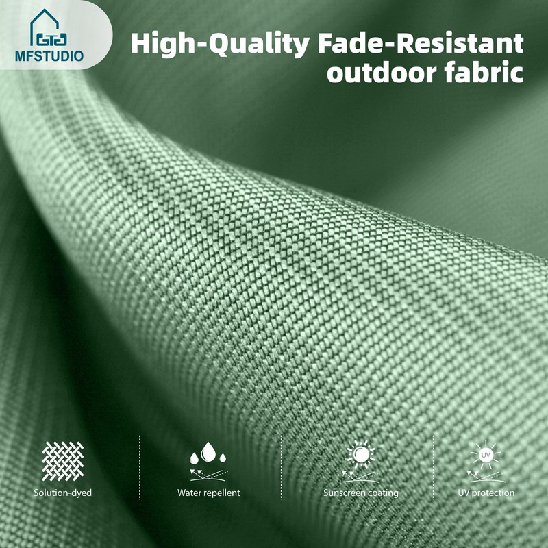 MFSTUDIO 15ft Double Sided Patio Umbrella with Base Included, Outdoor