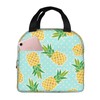 JIMOWANG Cute Pineapple Portable Lunch Bag Compact Tote Bag Reusable